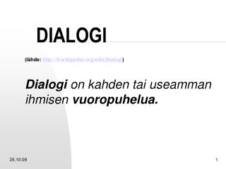 DIALOGI