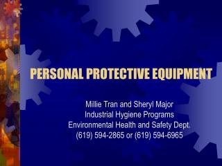 PERSONAL PROTECTIVE EQUIPMENT