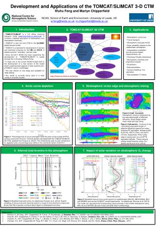 Development and Applications of the TOMCAT/SLIMCAT 3-D CTM Wuhu Feng and Martyn Chipperfield