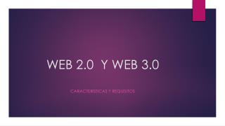 WEB 2.0 Y WEB 3.0