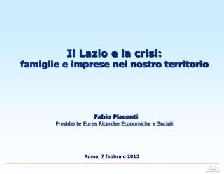 Roma, 7 febbraio 2013