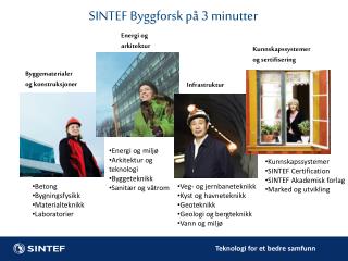 SINTEF Byggforsk på 3 minutter