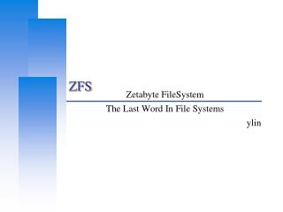 ZFS