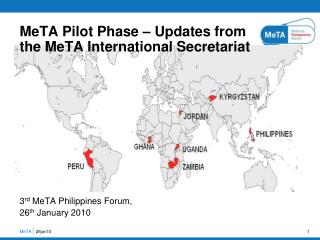 MeTA Pilot Phase – Updates from the MeTA International Secretariat