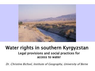 Water rights in southern Kyrgyzstan