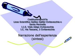 Narrazione dell’esperienza (sintesi)