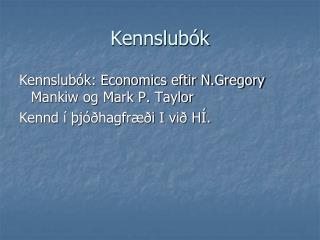 Kennslubók