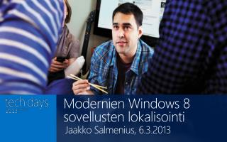 Modernien Windows 8 sovellusten lokalisointi