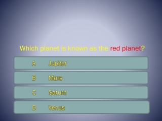Which planet is known as the red planet ?