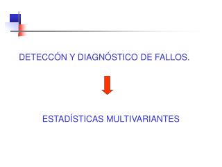 DETECCÓN Y DIAGNÓSTICO DE FALLOS.