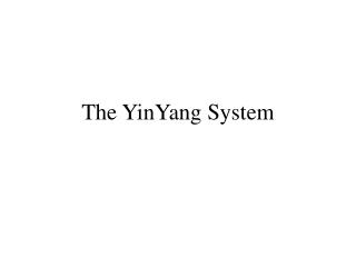 The YinYang System