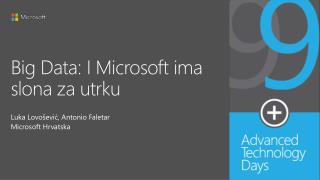 Big Data: I Microsoft ima slona za utrku