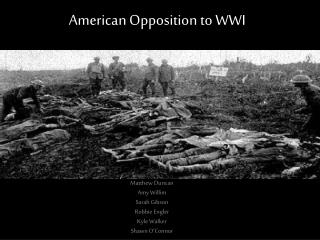 American Opposition to WWI