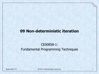 09 Non-deterministic iteration