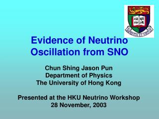 Evidence of Neutrino Oscillation from SNO