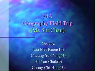 F4A Geography Field Trip (Ma Shi Chau)