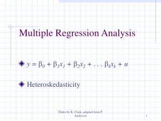 Multiple Regression Analysis