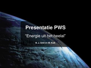 Presentatie PWS