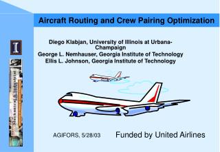Aircraft Routing and Crew Pairing Optimization