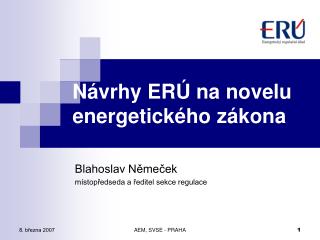Návrhy ERÚ na novelu energetického zákona