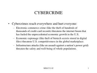 CYBERCRIME