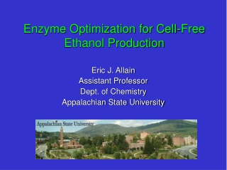 Enzyme Optimization for Cell-Free Ethanol Production