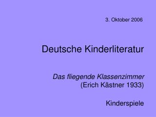 Deutsche Kinderliteratur