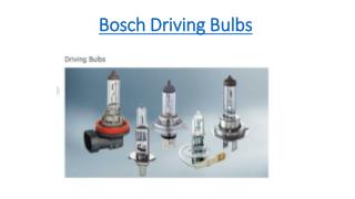 Bosch Driving Bulbs
