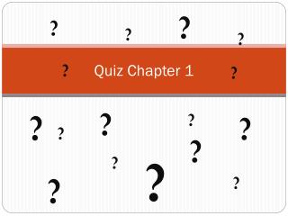 Quiz Chapter 1