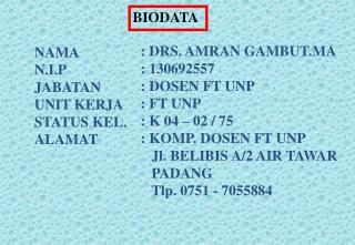 BIODATA