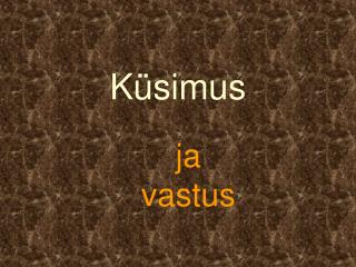 Küsimus