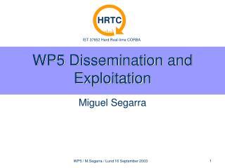 WP5 Dissemination and Exploitation