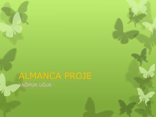 ALMANCA PROJE