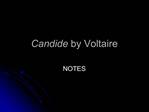 Candide by Voltaire