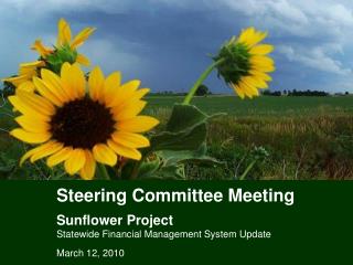 Steering Committee Meeting Sunflower Project Statewide Financial Management System Update