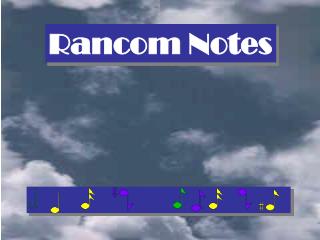 Rancom Notes