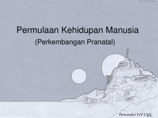 Permulaan Kehidupan Manusia