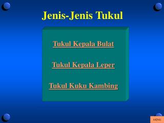 Jenis-Jenis Tukul