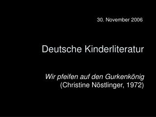 Deutsche Kinderliteratur