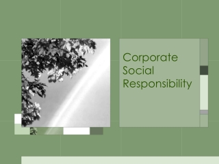 Corporate Social Responsibility