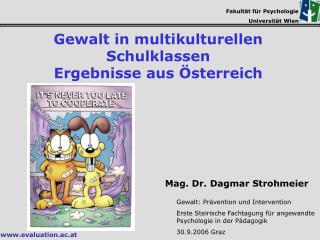 Fakultät für Psychologie Universität Wien