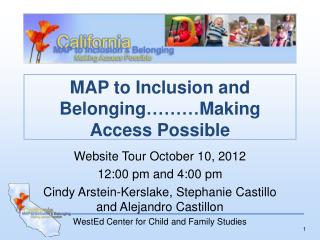 MAP to Inclusion and Belonging………Making Access Possible