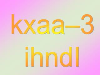 kxaa–3 ihndI