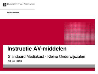 Instructie AV-middelen