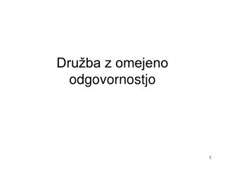 Družba z omejeno odgovornostjo