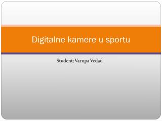 Digitalne kamere u sportu