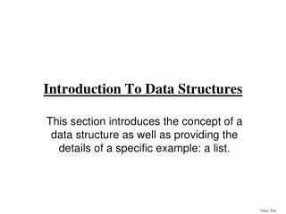 Introduction To Data Structures