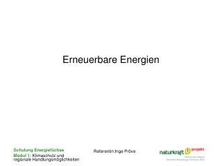 Erneuerbare Energien