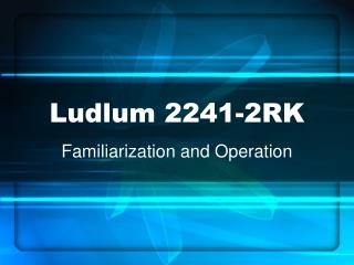 Ludlum 2241-2RK