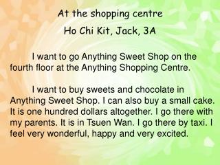 Ho Chi Kit, Jack, 3A